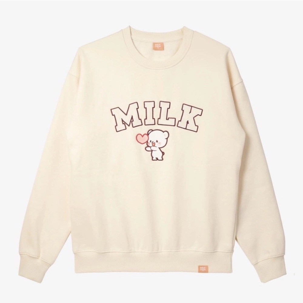 Milk Crewneck Sweatshirt - Cream